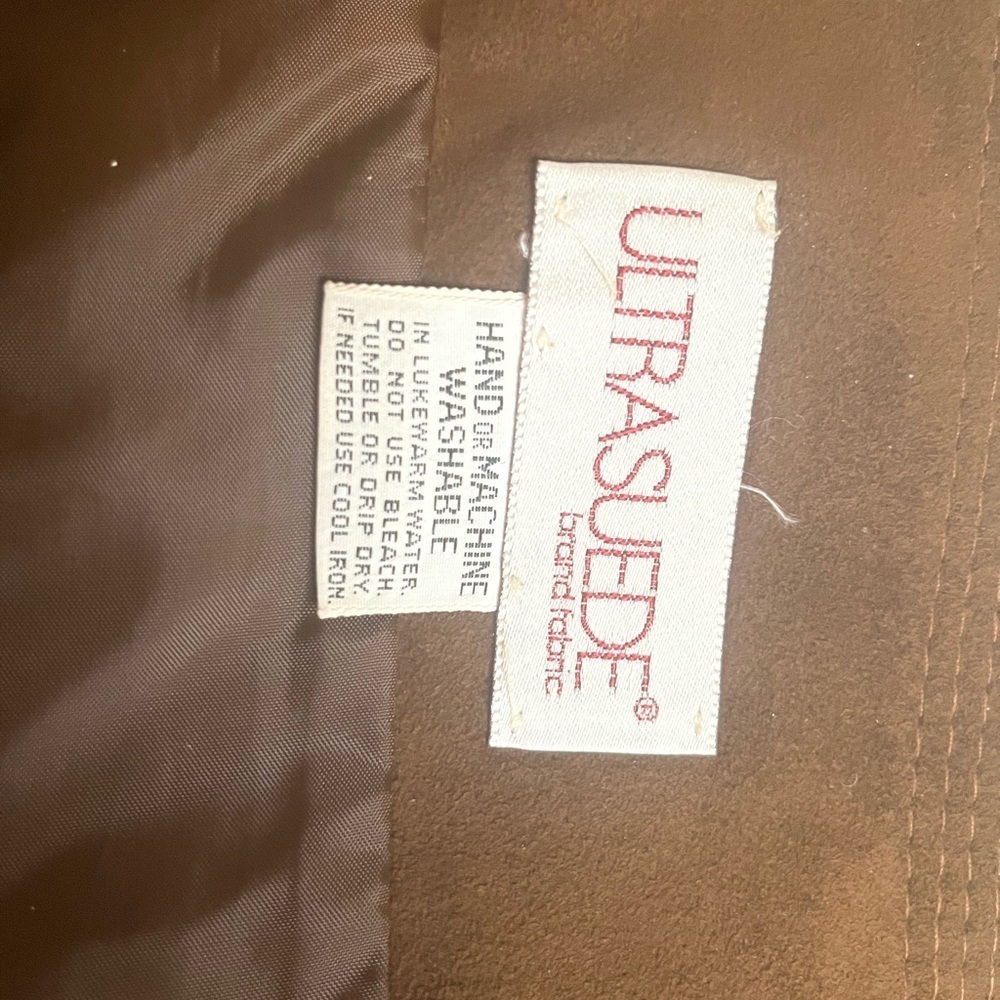 Womens Vintage Suede Cropped Brown Jacket Size Small - Picture 4 of 6